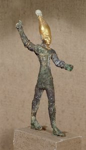 Ídolo do deus Baal, de Ugarit, Síria (bronze)